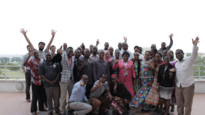 Group photo for training in Dar es Salaam