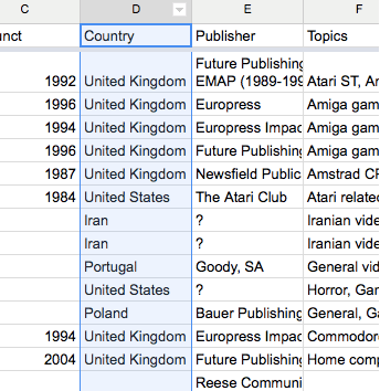 Ordering the data to clean it