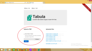 Tabula User Interface
